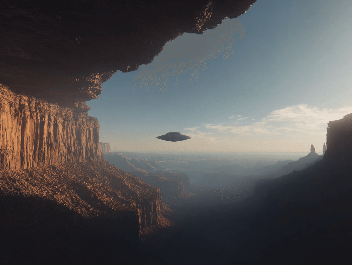 Dramatic Spaceship Scene